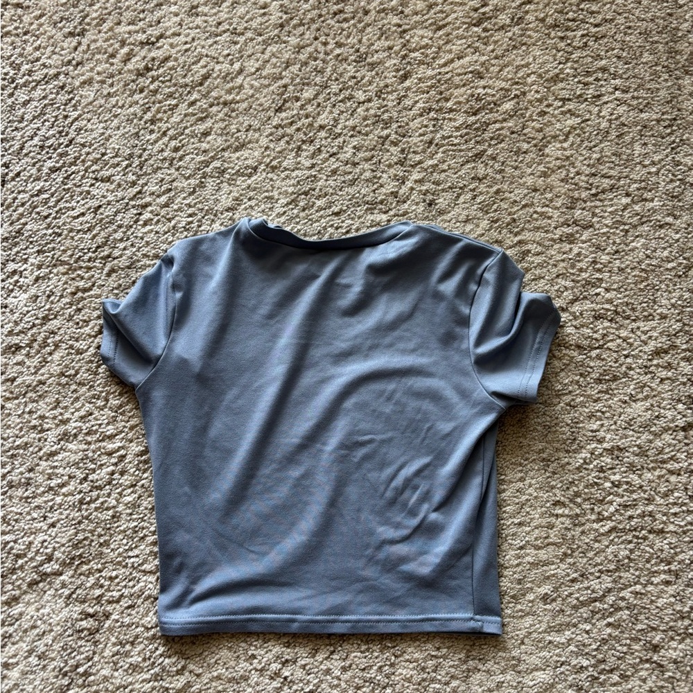 Amazon Women's Crop Top in Slate Blue - Picture 2 of 2